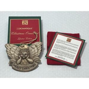 Aromatique Annual Limited Edition 1992 Christmas Angel Face Collectible Ornament